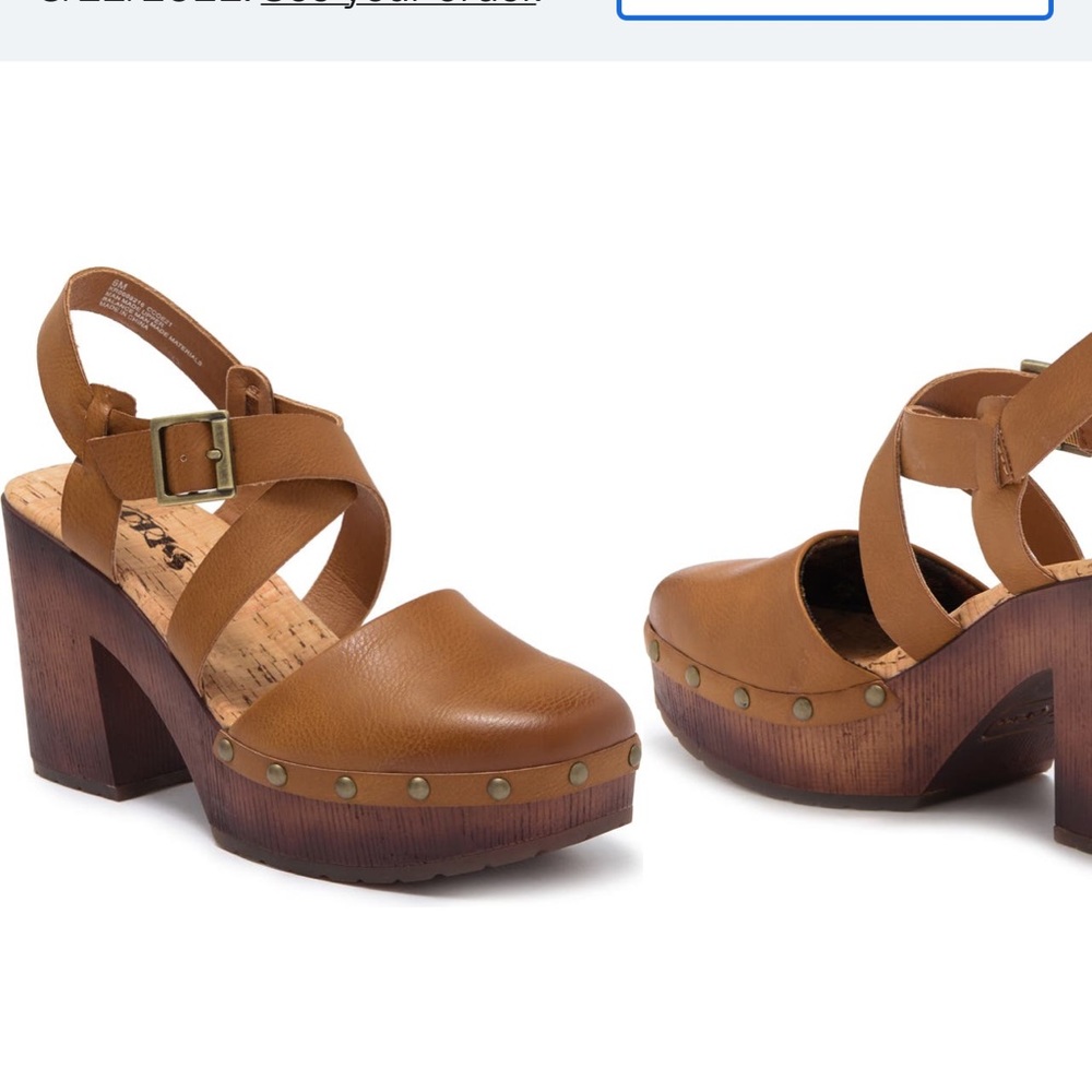 NEW KORKS STUDDED CLOGS